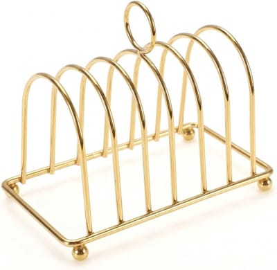 Broodrek Toast Rack - Broodhouder Bakplaat - Ontbijt Serveren - Stabiele Gelaste Structuur - 16 x 12 x 10 cm