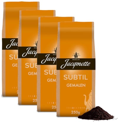 Jacqmotte Subtil - Multipack - Gemalen Koffie - 1kg (4x250g)