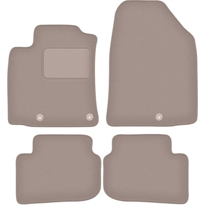 Beige velours vloermatten voor: Hyundai Ioniq Electric crossover (2016-)