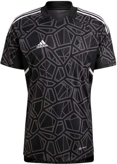 adidas teamwear T-shirt Heren Condivo 22 Goalkeeper Jersey Short Sleeve Zwart - Maat XL