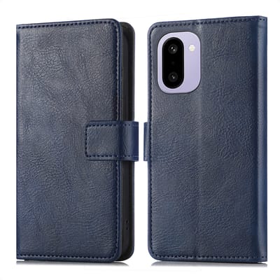 imoshion Hoesje - Geschikt voor OnePlus 15R - Luxe Bookcase - Donkerblauw
