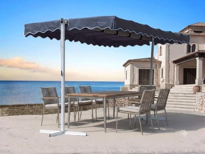 Livatto Vervangend Dak voor Staande Luifel Dubai - Grijs (RAL 7012) - 375x225 cm - Zonder Frame
