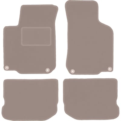 Beige veloursmatten voor: Volkswagen New Beetle coupé, cabrio (1997-2020)