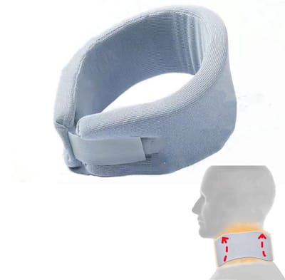 De halsband van traagschuim verlicht nekpijn en druk op de wervelkolom, ergonomische neksteun voor mannen en vrouwen, biedt ondersteuning bij het werken met een lager hoofd