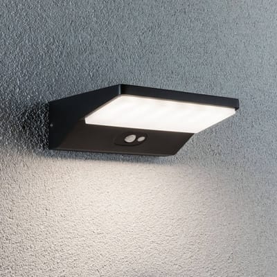 Solar LED-wandarmatuur voor buiten Ronas Bewegingsmelder IP44 3000K 180lm Donkergrijs