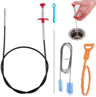 Afvoerontstopper Multifunctioneel - Gootsteenontstopper - Doucheontstopper - Ontstopper Toilet - Ontstopper Pomp - Set van 4 Stuks