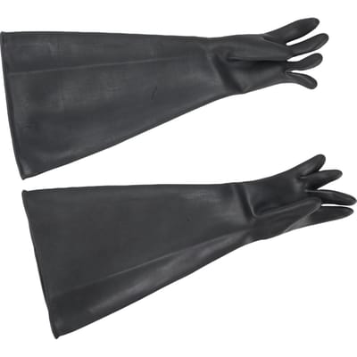 25.6in Zandstraalhandschoenen Latex Slijtvast Beschermende Handschoenen voor Industriële Toepassingen gray