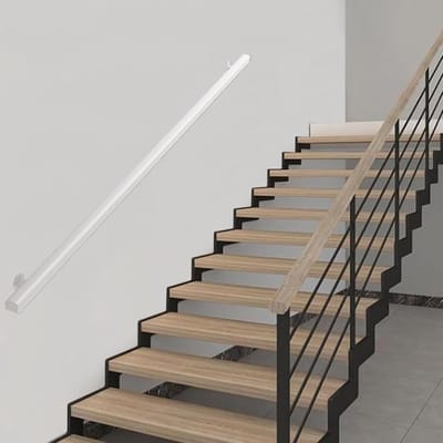 Houten Trapleuning - Veiligheidsgreep Ondersteuning - Veilig Traplopen - Massief Hout IJzeren Beugel - 300 cm - Niet gespecificeerd