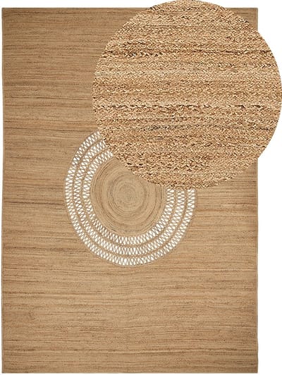 BOGAZOREN - Vloerkleed - Beige - 160 x 230 cm - Jute