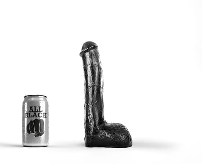 All Black Anaal Dildo 23 cm - zwart