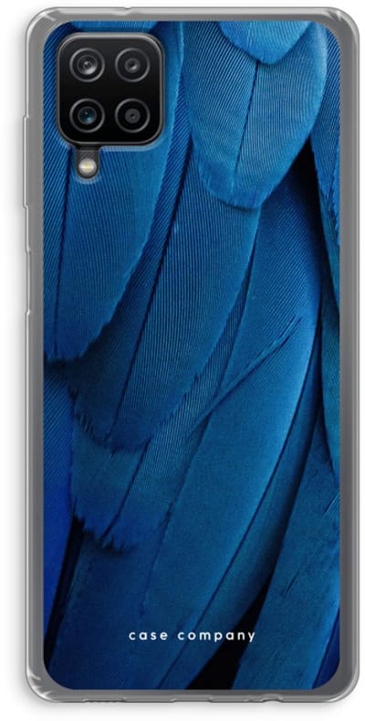 Hoesje geschikt voor Samsung Galaxy A12 hoesje - Pauw - Soft Cover Telefoonhoesje - Bescherming aan alle Kanten en Schermrand