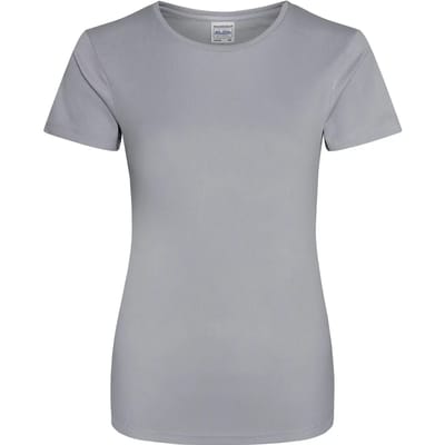 Dames sportshirt met korte mouwen 'Cool T' Heather Grey - XS