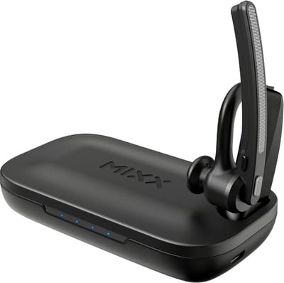 Mixx B10C Wireless Mono Business Headset met Oplaadstation - Bluetooth - Multipoint Connect - Zwart