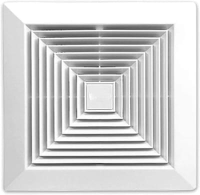 Badkamerventilator 300x300mm voor muur of plafond, 220m³/h luchtstroom