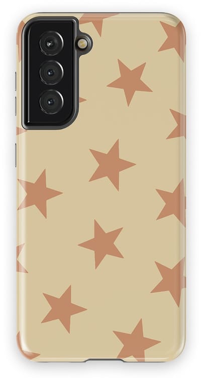 DripCase Hoesje Samsung Galaxy S21 | Sterren Design | Magnetisch Opladen | 2-in-1 Ontwerp | Stars Backcover Amber Dust