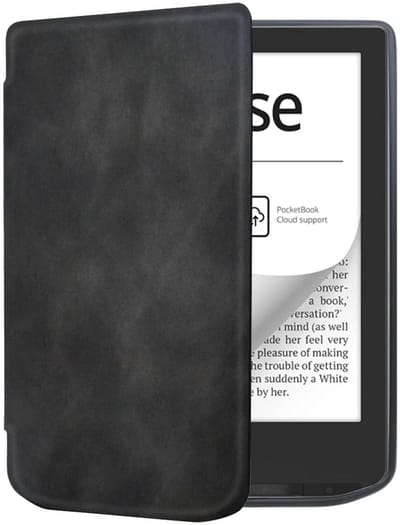 E-Reader Hoes Geschikt voor PocketBook Verse Pro | Book Case met Sleep/Wake Functie | Kunstlederen Beschermhoes | Zwart