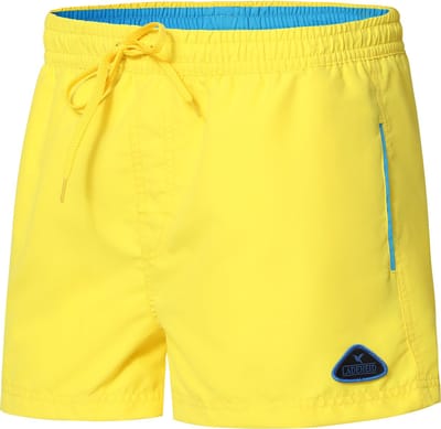 Ladeheid LA-ZA-SWS-1001 Heren Zwembroek - Zwemshorts - met zijzakken en achterzak - sneldrogend - met binnenslip van mesh - Koordsluiting - Polyester - Geel/Azuurblauw - 5XL