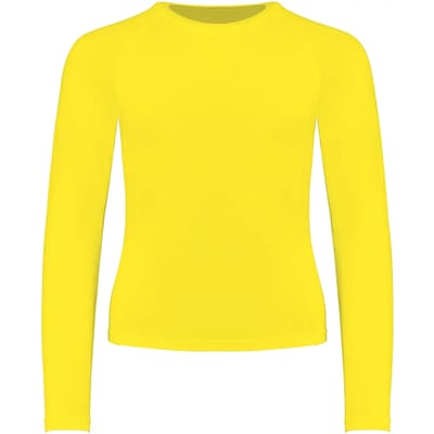 PROACT® Kinder thermo t-shirt lange mouwen PA006 - Flashy Yellow - 6/8 years (6/8 ans)
