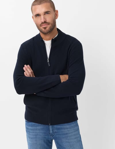 Brax Heren Vest  Style JOHN navy, donkerblauw, maat S