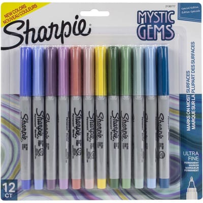 Sharpie - Permanent Markers - Ultra Fine - Mystic Gems - 12stuks