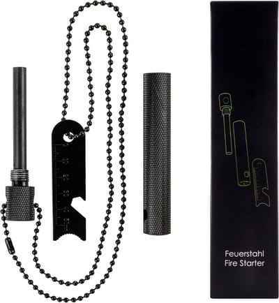 Lexium Vuurstarter - Vuursteen - Firesteel - Magnesium stick - Firestarter - Survival spullen - Vonkstaaf