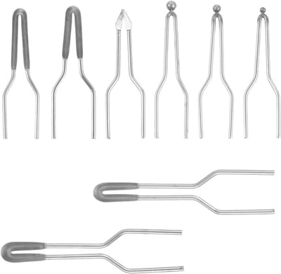 Pyrografie Tips - Houtbrandpen Tips - Artistiek Houtbranden - Verschillende Maten - 1 Set - Zilver