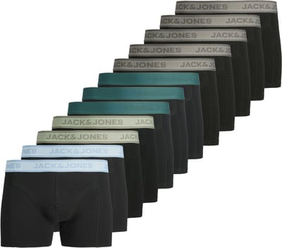 Jack & Jones Solid Trunks Heren (12-pack) - Maat L