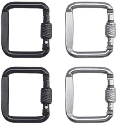 Carabiner Haken - Multifunctionele Sterke Haak - 4 Stuks Aluminium