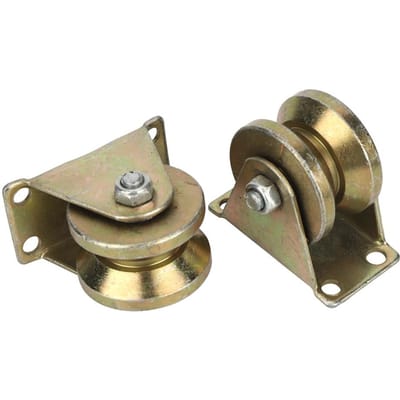 2 STUKS V Type Schuifpoortwiel V Groef Wiel Baan Rail voor Industriële Machine Schuifdeur