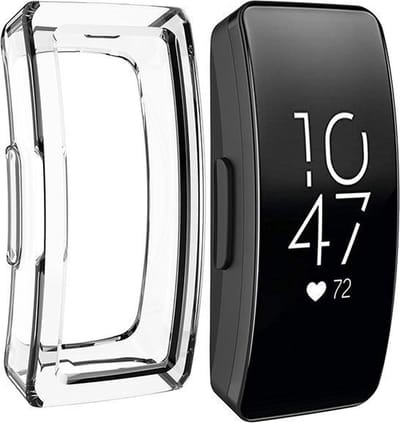 KELERINO. Screen Cover geschikt Voor Fitbit Inspire - Verhard Plastic - Transparant