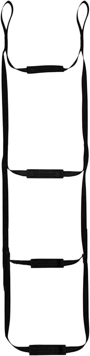 Klimhulp Touwladder - Opvouwbare Klimstok - Buiten Klimmen - Dubbel Versterkte Treden - 4 Stappen - Zwart