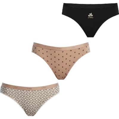 Pak-3 Stretch Katoenen Strings D4C17 voor Vrouwen