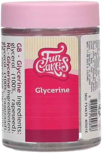 FunCakes Glycerine - 120g - Tegen Uitdroging van Bak- en Taartdecoraties
