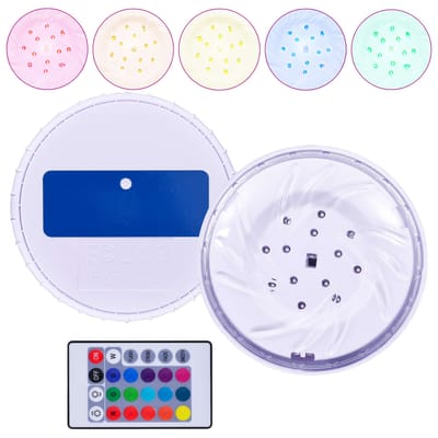 vidaXL - Zwembadlamp - drijvend - LED - met - afstandsbediening - meerkleurig