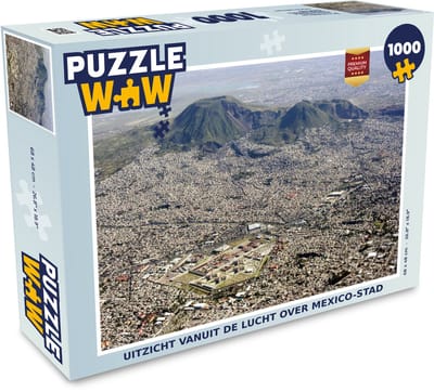 Puzzel Uitzicht vanuit de lucht over Mexico-stad - Legpuzzel - Puzzel 1000 stukjes volwassenen