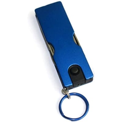 Outdoor Multifunctionele Mini Sleutelhanger Mes LED-lamp Nagelknipper Oorstokje Schaar Pincet Zak EDC Gereedschap Multi Wandeluitrusting