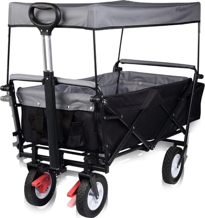 Bolt Edge Bolderkar - Opvouwbaar - Zwart - Camping of strand - 80kg draagkracht