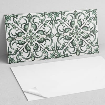 Coloray Wandpanelen Zelfklevend - Plantenpatroon in symmetrie PVC Wandpaneel - 100 cm x 50 cm - Groente Wandbekleding Zelfklevend - 1 stuk - Texturen Wandpanelen Zelfklevend - Wandpaneel Keuken - Wandpanelen Badkamer