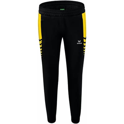 Erima Six Wings Worker Broek Dames - Zwart / Geel | Maat: 36