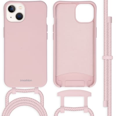 imoshion Hoesje - Geschikt voor Apple iPhone 13 - Color Backcover met afneembaar koord - Roze