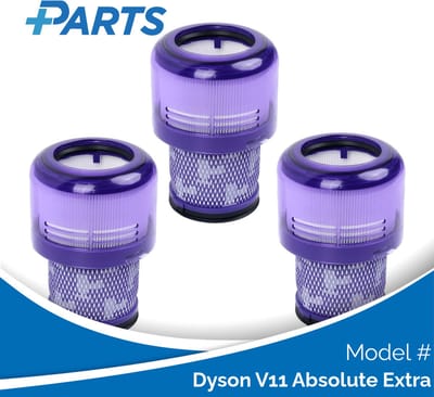 Dyson V11 Absolute Extra Filters (3 Stuks, Plus.Parts® alternatief voor 970013-02)