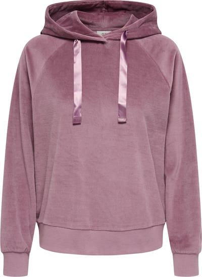 JDY - JDYVIDA L/S VELVET HOODIE TOP JRS DIA - Dames - Cardigans
