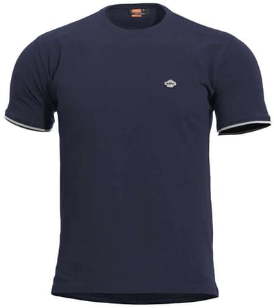 Pentagon Levantes Crewneck Stripes T-shirt Met Korte Mouwen Blauw S Man