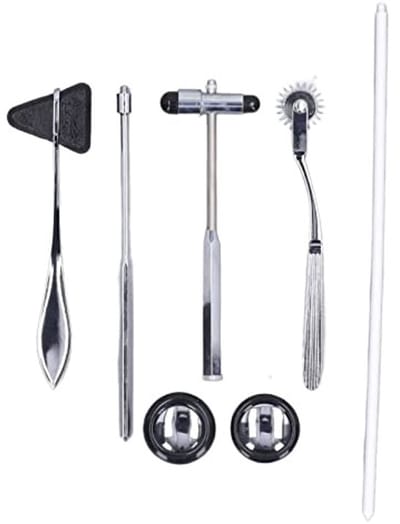 Dailygoods- Reflexhamer Professionele Set - Neurologische Hamer - Ergonomische Handgreep - Roestvrij Staal - 5 Stuks - Draagbaar voor Zenuwtesten