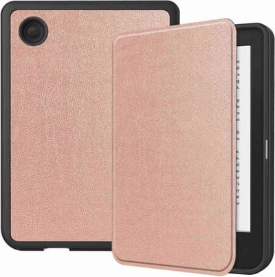 E-Reader Hoes Geschikt voor Kobo Clara 2E | Book Case met Sleep/Wake Functie | Kunstlederen Beschermhoes | Roze