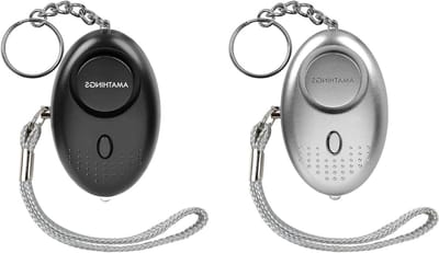 Zakalarm Set - Persoonlijk Alarm - Noodsituaties - 140 dB Sirene - 65 cm - Zwart/Zilver