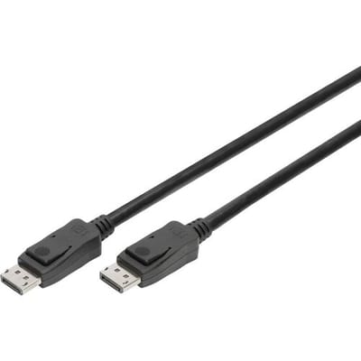 Digitus AK-340106-050-S DisplayPort-kabel DisplayPort Aansluitkabel DisplayPort-stekker, DisplayPort-stekker 5.00 m Zwart Vergulde steekcontacten,