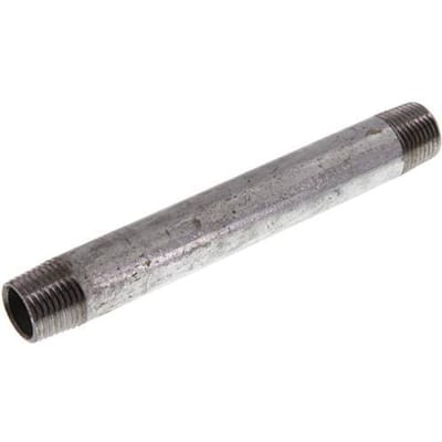 R 1/2'' Verzinkt Stalen Dubbele Pijpnippel 50 Bar DIN 2982 - 150mm [5 Stuks]
