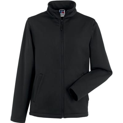 Russell Heren Slim Soft Shell Jas (Zwart)