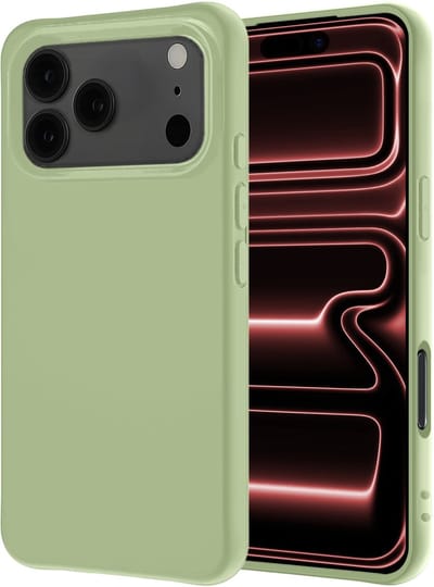 Hoesje - Geschikt voor Apple iPhone 17 Pro - Sterk & Shockproof - Hoes Cover - Siliconen Case - Groen